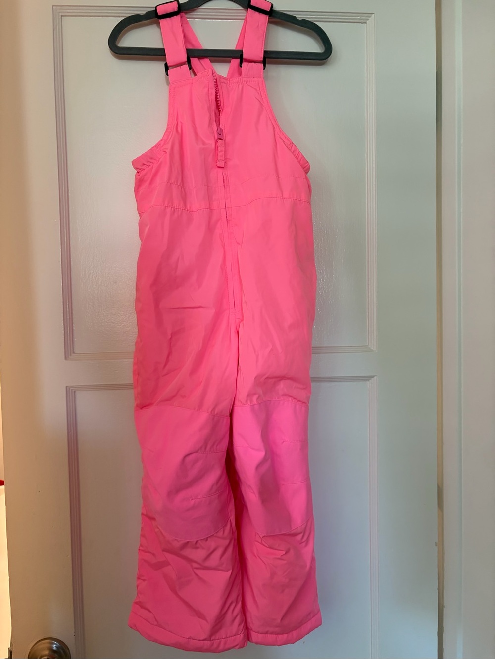 Lands' End Bright Pink Girls Snow Overalls